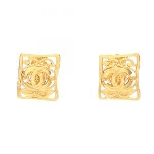 Chanel Cc Logo Clip-On Earrings Metal #247104C94B